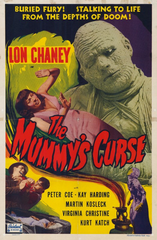 Repro 30x40cm - MUMMY'S CURSE (the) - U.S. B