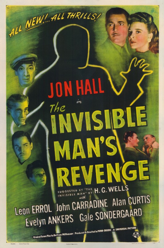 Repro 30x40cm - REVANCHE DE L'HOMME INVISIBLE (la) - U.S.