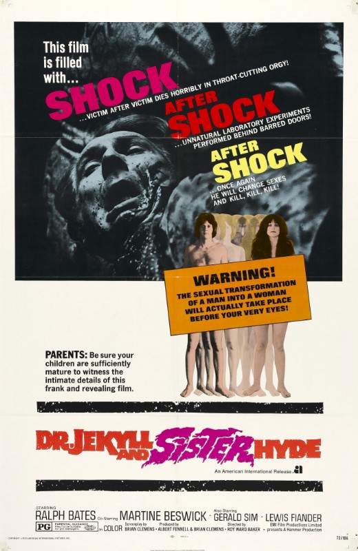 Repro 30x40cm - DR. JEKYLL ET SISTER HYDE - U.S.