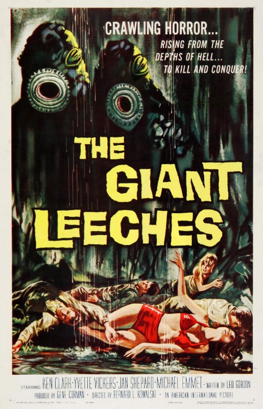 Repro 30x40cm - ATTACK OF THE GIANT LEECHES - U.S.
