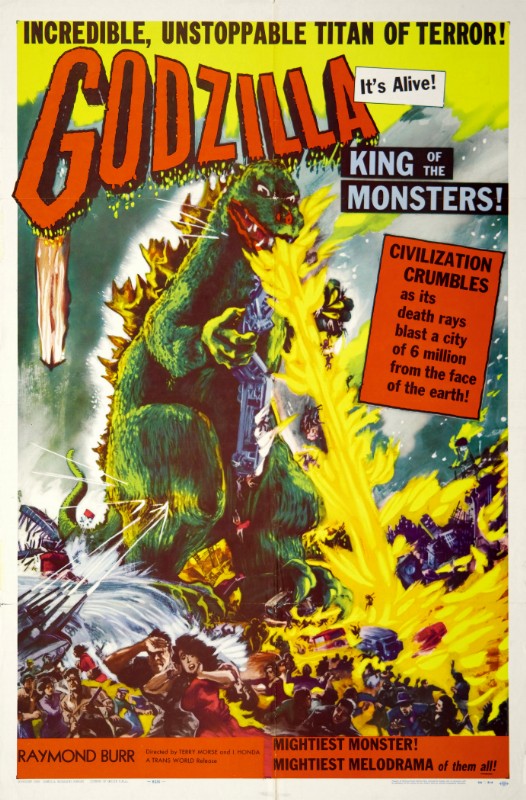 Repro 30x40cm - GODZILLA - U.S.