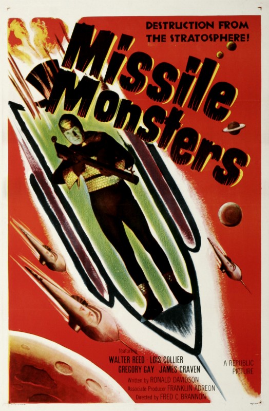 Repro 30x40cm - MISSILE MONSTERS - U.S.