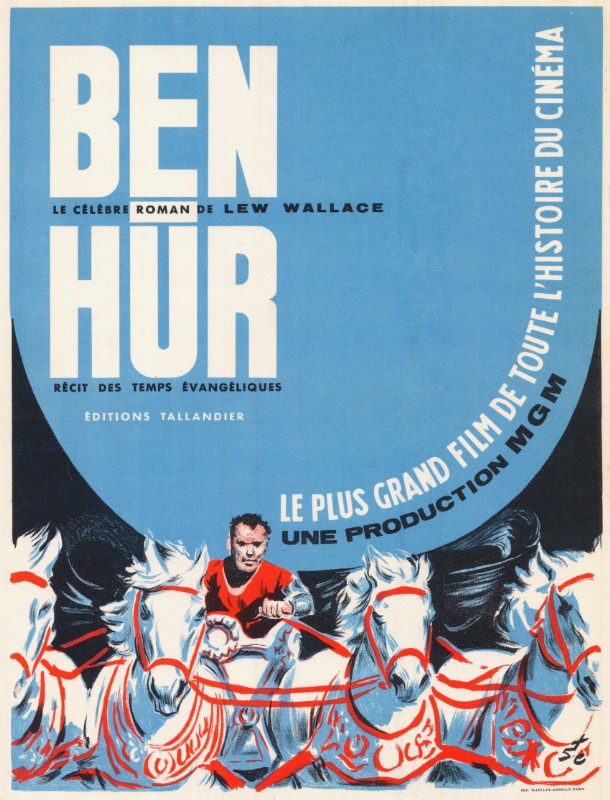 Repro 30x40cm - BEN HUR - Française