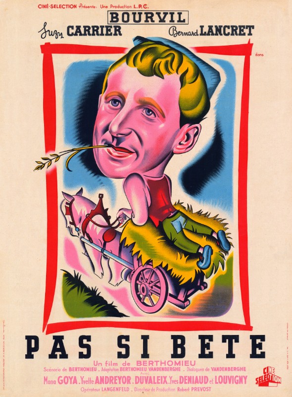 Repro 30x40cm - PAS SI BETE - Française