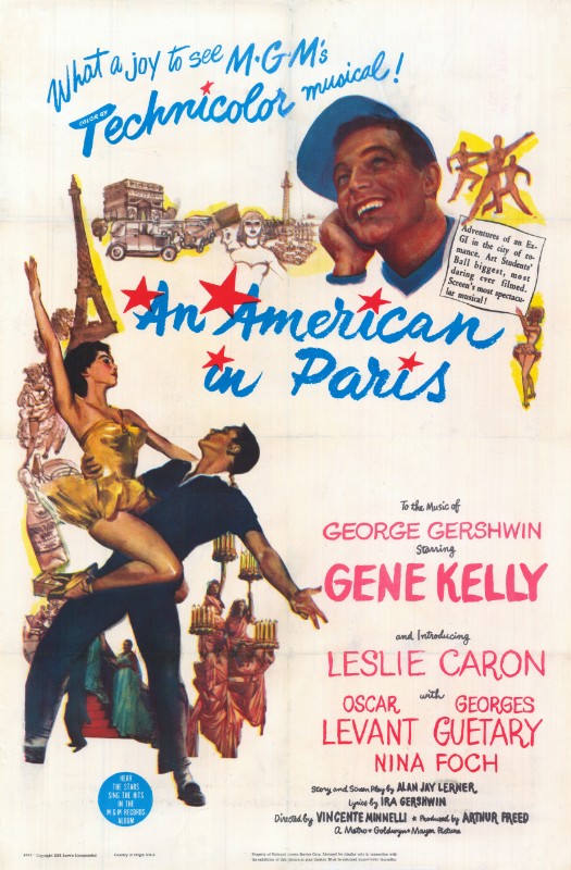 Repro 30x40cm - UN AMERICAIN A PARIS - U.S.