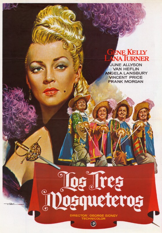 Repro 30x40cm - TROIS MOUSQUETAIRES (les) - Espagnole