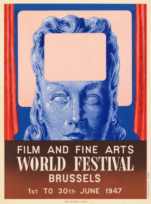 Repro 30x40cm - FESTIVAL DE BRUXELLES 1947 - Belge