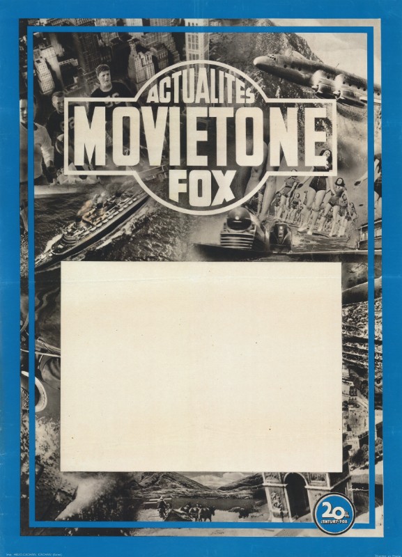 Affiche - ACTUALITES MOVIETONE FOX - 60x80cm