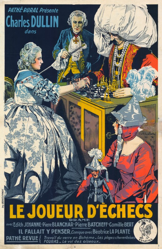 Repro 30x40cm - JOUEUR D'ECHECS (le) - Française