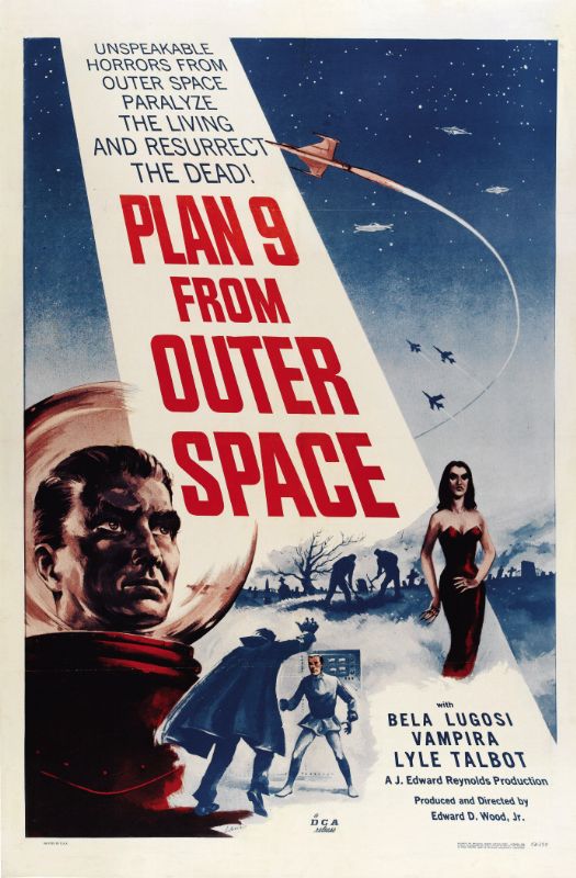 Repro 30x40cm - PLAN 9 FROM OUTER SPACE - U.S.