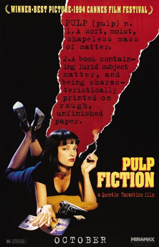 Repro 30x40cm - PULP FICTION - U.S.