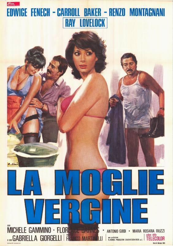 Repro 30x40cm - MARCHE PAS SUR MA VIRGINITE - Italienne