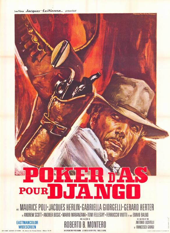 Repro 30x40cm - POKER D'AS POUR DJANGO - Française
