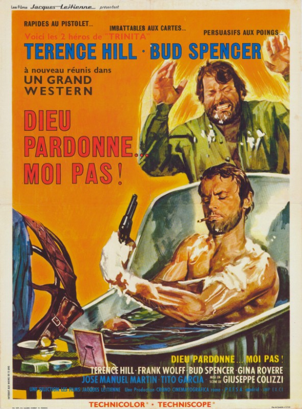 Repro 30x40cm - DIEU PARDONNE..PAS MOI! - Française