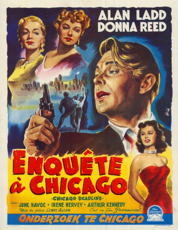 Repro 30x40cm - ENQUETE A CHICAGO - Belge