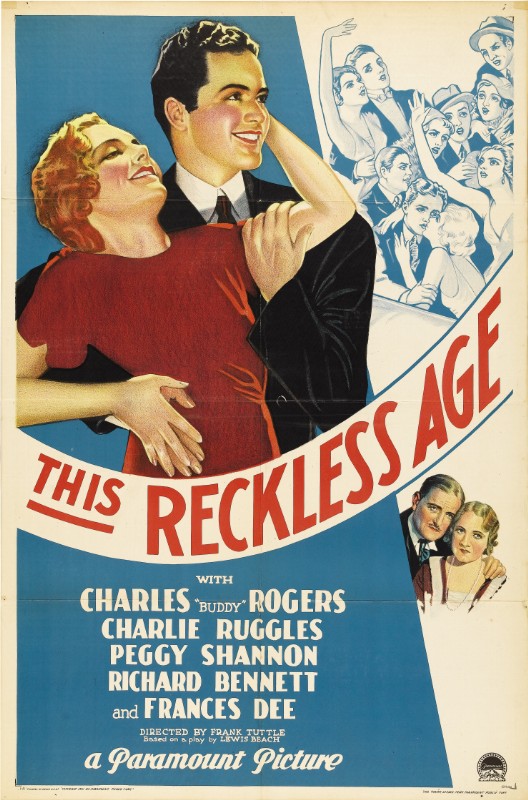 Repro 30x40cm - THIS RECKLESS AGE - U.S.