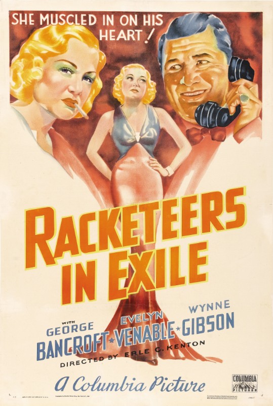 Repro 30x40cm - RACKETEERS IN EXILE - U.S.