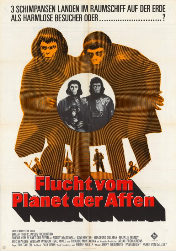Repro 30x40cm - EVADES DE LA PLANETE DES SINGES (les) -