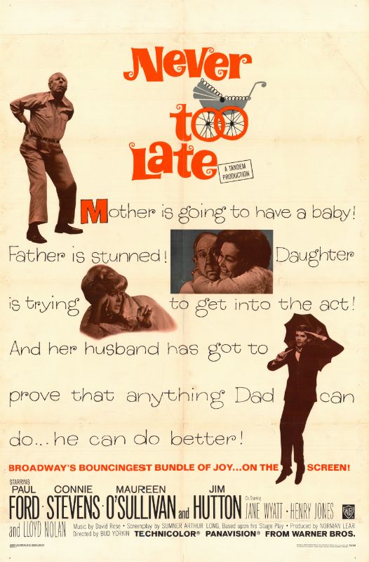 Affiche - NEVER TOO LATE - 70x105cm