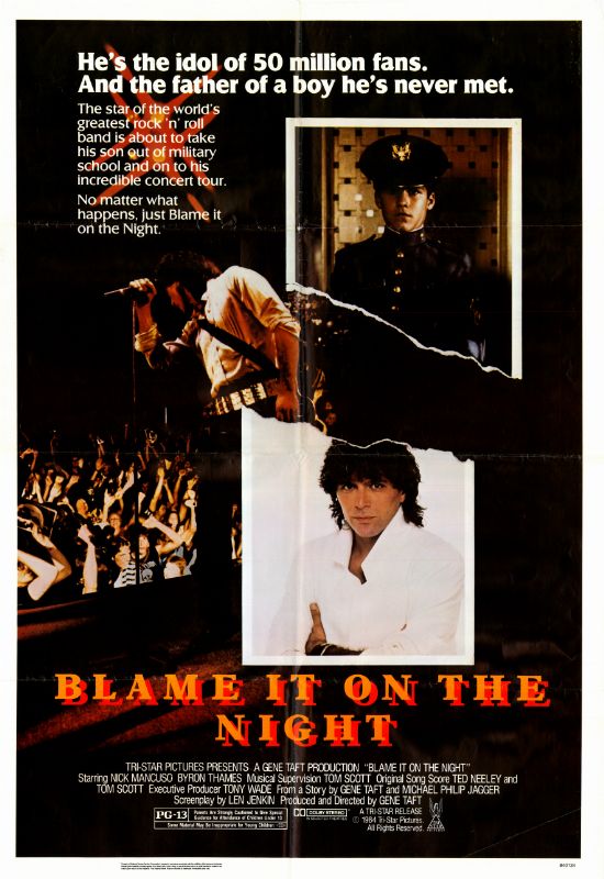 Affiche - BLAME IT ON THE NIGHT - 70x105cm