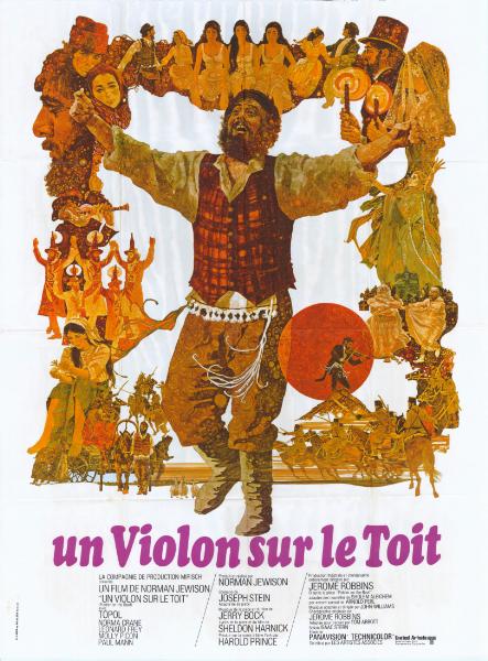 Affiche - UN VIOLON SUR LE TOIT - 120x160cm
