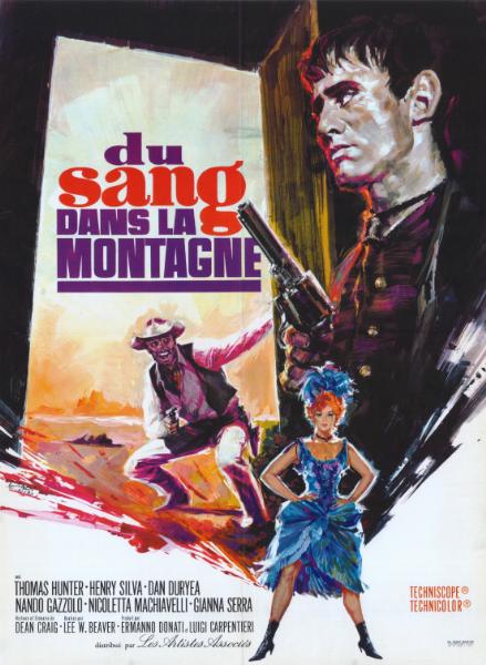 Affiche - DU SANG DANS LA MONTAGNE - 60x80cm