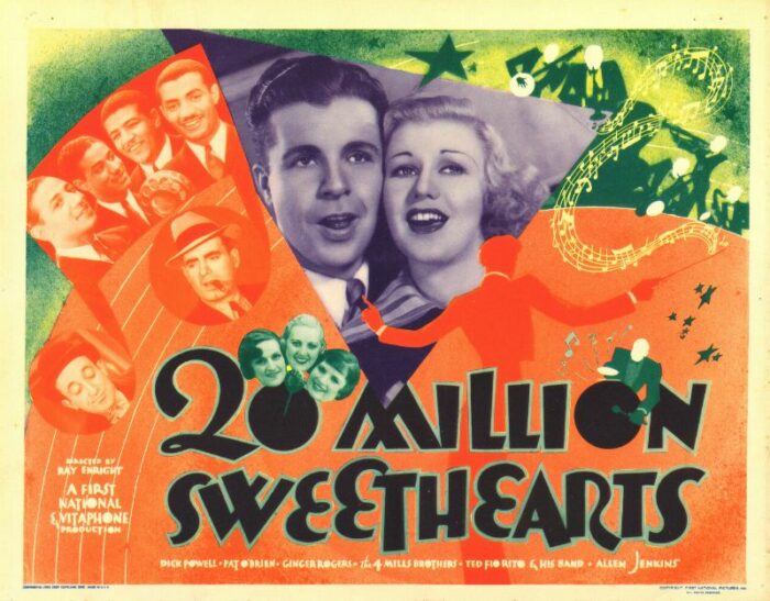 Repro 30x40cm - TWENTY MILLION SWEETHEARTS - U.S.
