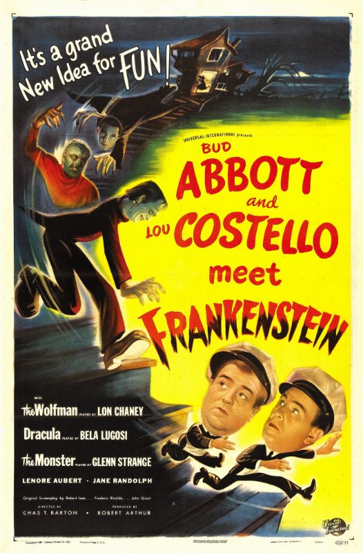 Repro 30x40cm - DEUX NIGAUDS CONTRE FRANKENSTEIN - U.S.