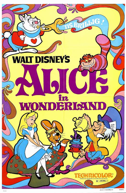 Repro 30x40cm - ALICE AU PAYS DES MERVEILLES - U.S. B