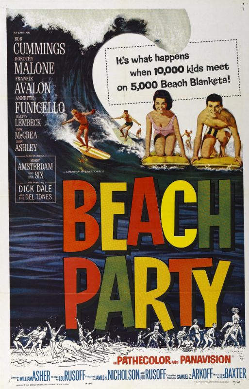 Repro 30x40cm - BEACH PARTY - U.S.
