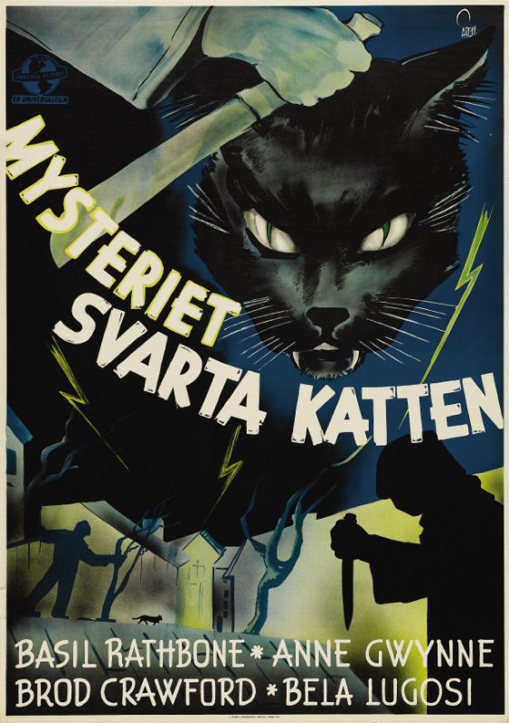 Repro 30x40cm - BLACK CAT (the) - Suédoise