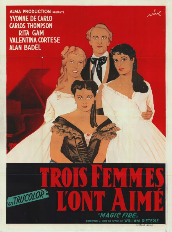 Affiche - TROIS FEMMES L'ONT AIME - 120x160cm