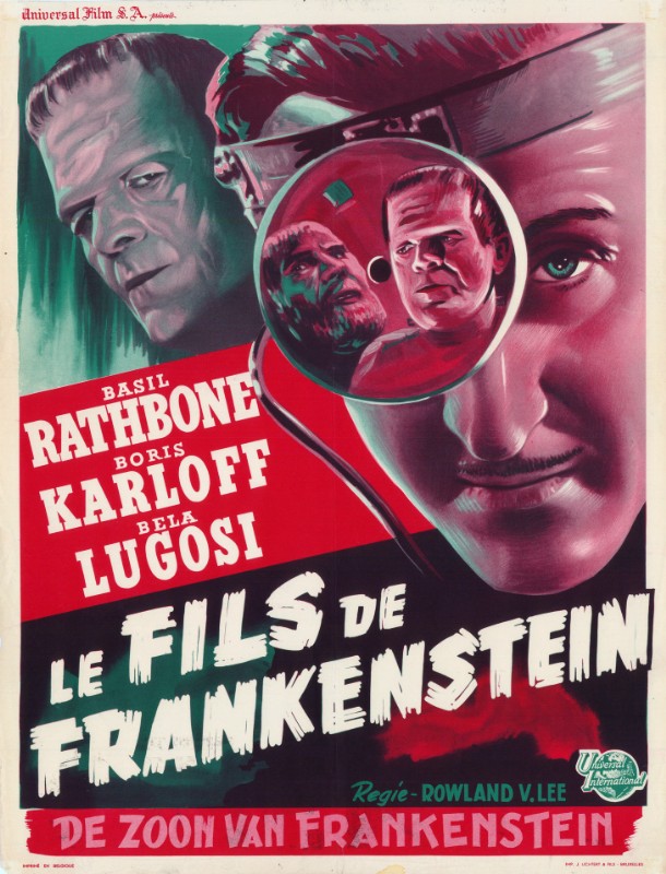 Repro 30x40cm - FILS DE FRANKENSTEIN (le) - Belge