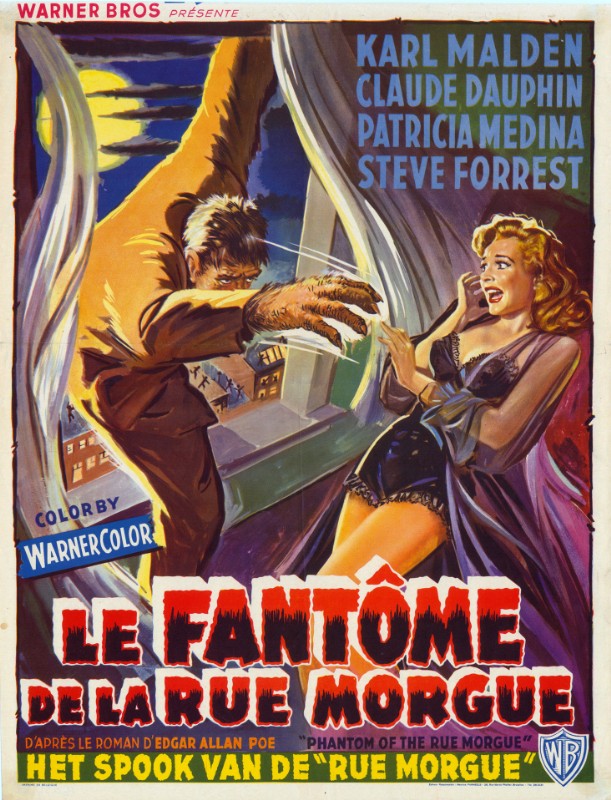 Repro 30x40cm - FANTOME DE LA RUE MORGUE - Belge