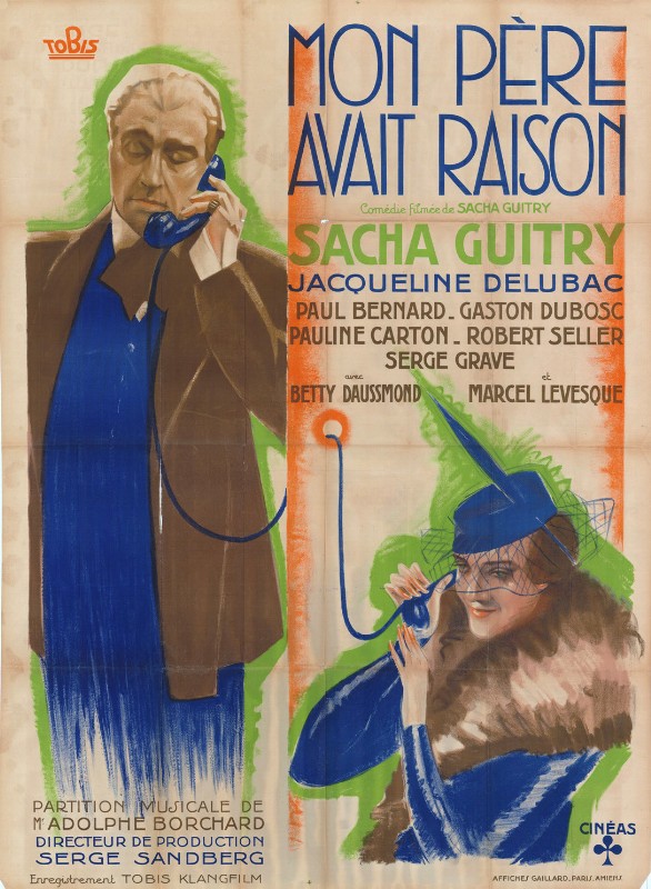 Repro 30x40cm - MON PERE AVAIT RAISON - Française