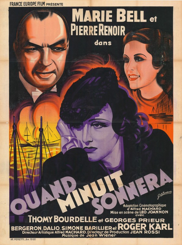 Repro 30x40cm - QUAND MINUIT SONNERA - Française