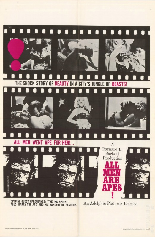 Affiche - ALL MEN ARE APES ! - 70x105cm