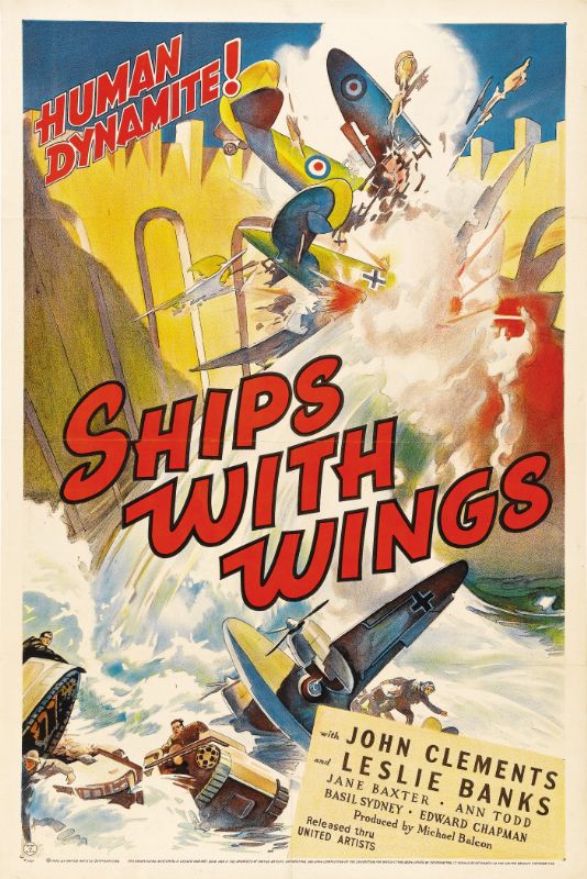 Repro 30x40cm - SHIPS WITH WINGS - U.S.