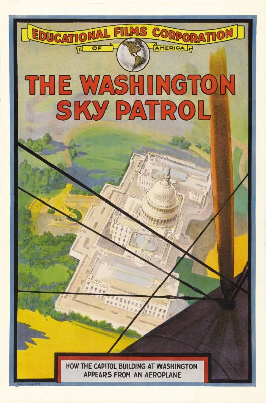 Repro 30x40cm - WASHINGTON'S SKY PATROL - U.S.