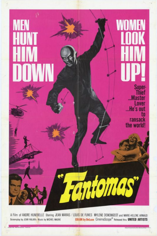 Repro 30x40cm - FANTOMAS - U.S.