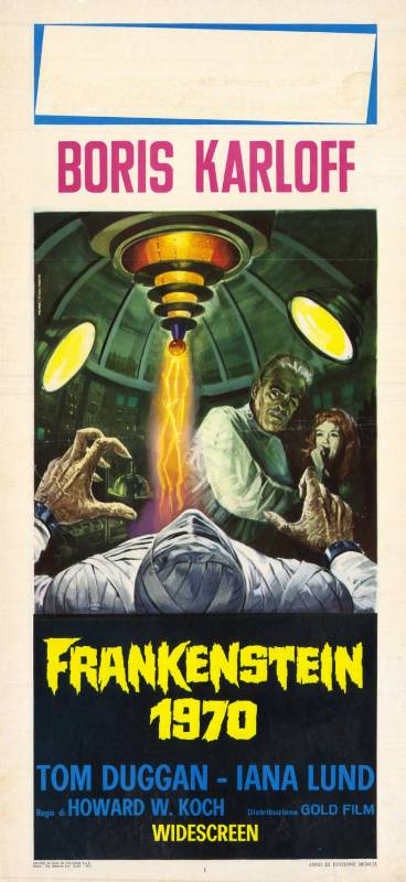 Affiche - FRANKENSTEIN 1970 - 33x71cm