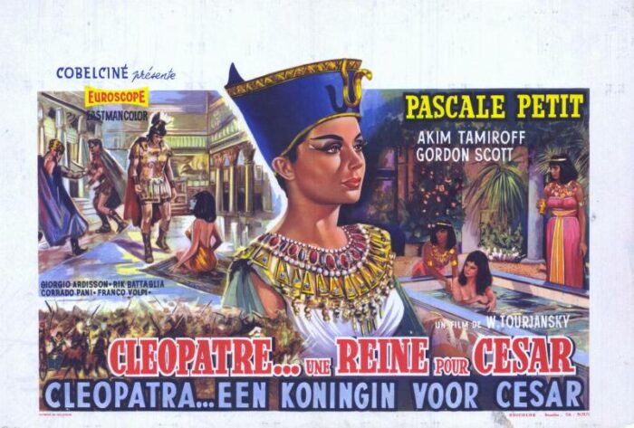 Repro 30x40cm - CLEOPATRE UNE REINE POUR CESAR - Belge