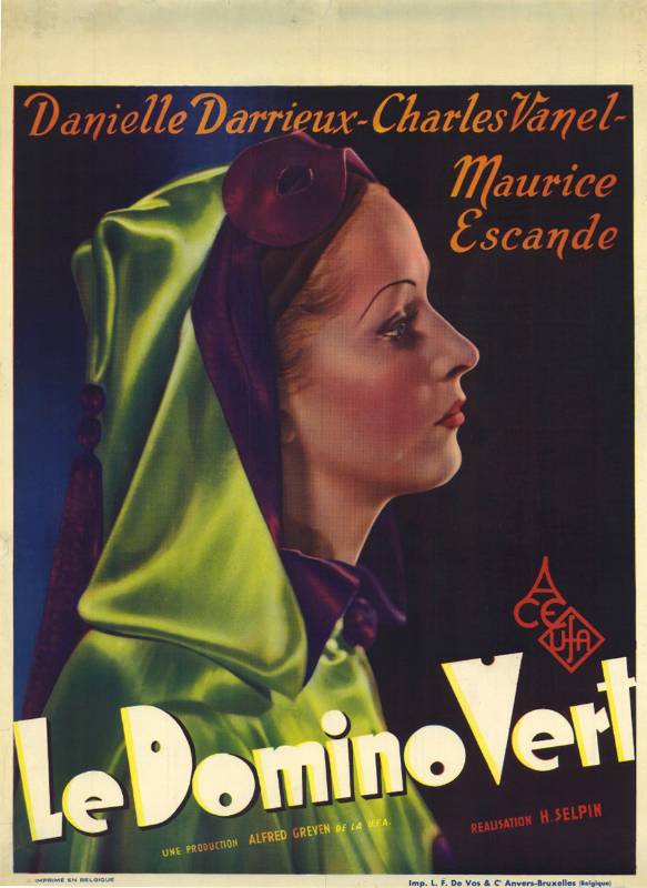 Repro 30x40cm - DOMINO VERT (le) - Belge
