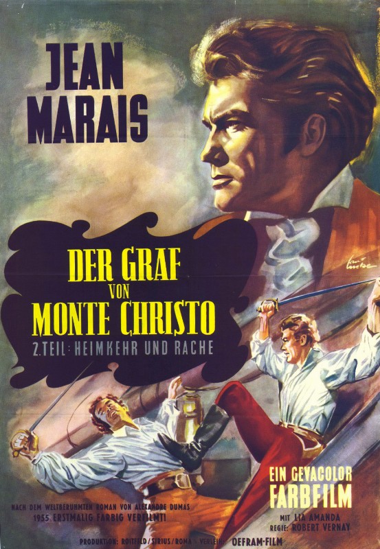 Repro 30x40cm - COMTE DE MONTE-CRISTO (le) - Allemande