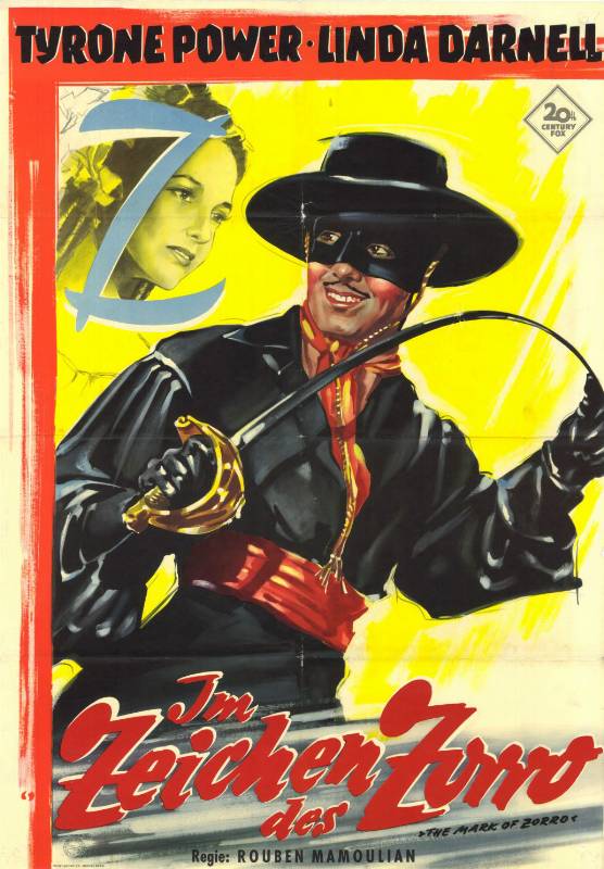 Repro 30x40cm - SIGNE DE ZORRO (le) - Allemande