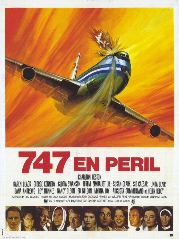 Repro 30x40cm - 747 EN PERIL - Française