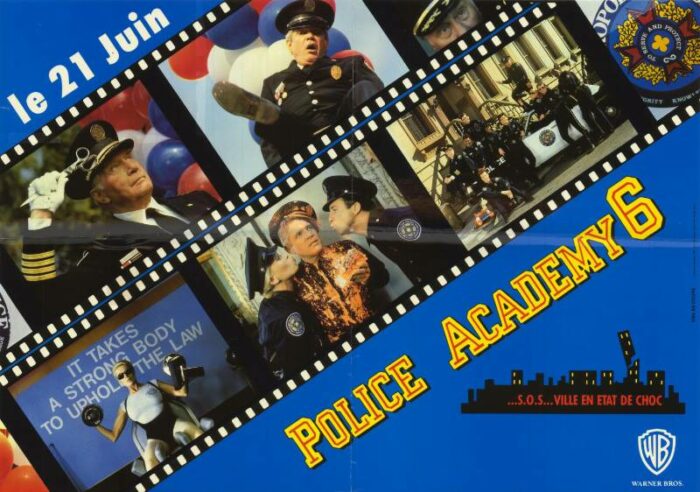 Affiche - POLICE ACADEMY 6 : S.O.S. VILLE EN ETAT DE CHOC - 60x80cm