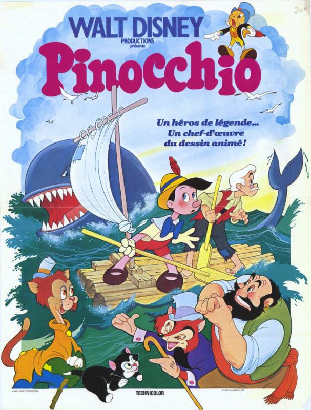 Affiche - PINOCCHIO - Ressortie 40x55cm