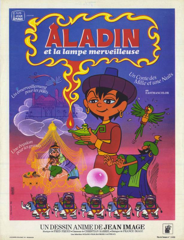 Affiche - ALADIN ET LA LAMPE MERVEILLEUSE - 30x40cm