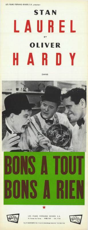 Affiche - BONS A TOUT, BONS A RIEN - Ressortie 30x70cm